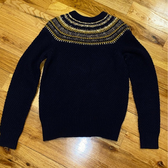 J. Crew X The Reeds Long Sleeve Cotton Blend Fair Isle Sweater Size Smalll - Picture 12 of 14